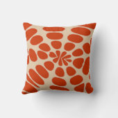 抽象芸術赤い小石 クッション (裏面)