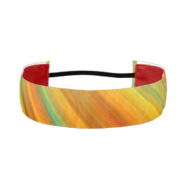抽象芸術赤い黄色のオレンジ色のストライプ緑の青 アスレチックヘッドバンド