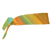 抽象芸術赤い黄色のオレンジ色のストライプ緑の青 タイヘッドバンド (回転270)