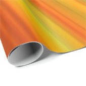 抽象芸術赤い黄色のオレンジ色のストライプ緑の青 ラッピングペーパー (ロールコーナー)