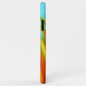 抽象芸術赤い黄色のオレンジ色のストライプ緑の青 Case-Mate iPhoneケース (裏面/右)