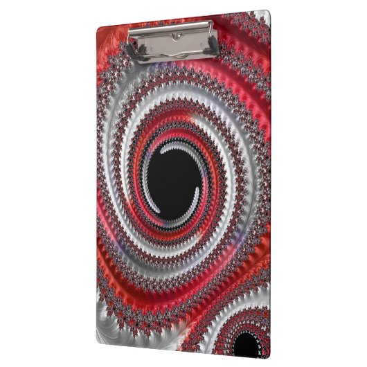 抽象芸術赤い黒のグラデーション緩和曲線フラクタル クリップボード (左)