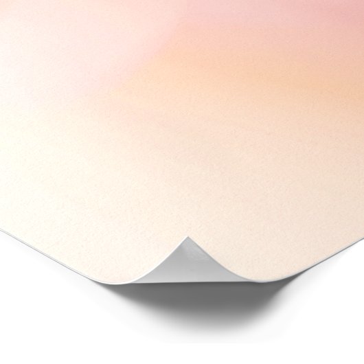 抽象芸術赤とピンクの背景に白い輪を付ける ポスター (角)