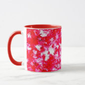 抽象芸術赤とピンク マグカップ (左)