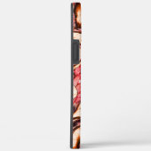 抽象芸術赤と木質スタイルの珊瑚斑 Case-Mate iPhoneケース (裏面 / 右)