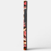 抽象芸術赤と木質スタイルの珊瑚斑 Case-Mate iPhoneケース (裏面 / 左)