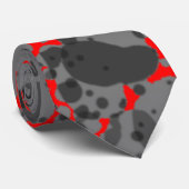 抽象芸術赤と灰色のネックタイ ネクタイ (ロール)