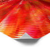 抽象芸術赤と黄色の円のポスター ポスター (角)