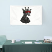 抽象芸術赤と黒のクラシックキリンTシャツ 横断幕 (トレードショー)