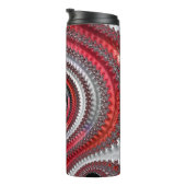 抽象芸術赤と黒のグラデーション緩和曲線フラクタル タンブラー (回転右)