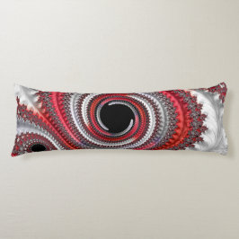 抽象芸術赤と黒のグラデーション緩和曲線フラクタル ボディピロー