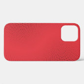 抽象芸術赤のモノクロハーフトーンパターン。ソフトcur Case-Mate iPhoneケース (裏面 (横))