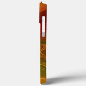 抽象芸術赤オレンジ緑フラクタルフラワー名 Case-Mate iPhoneケース (裏面 / 左)