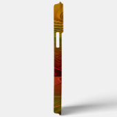 抽象芸術赤オレンジ緑フラクタルフラワー名 Case-Mate iPhoneケース (裏面 / 右)