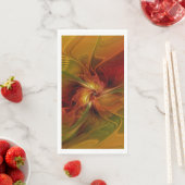 抽象芸術赤オレンジ色の茶色の緑のフラクタルアートフラワー (インサイチュ)