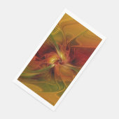 抽象芸術赤オレンジ色の茶色の緑のフラクタルアートフラワー (コーナー)