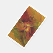 抽象芸術赤オレンジ色の茶色の緑のフラクタルアートフラワー (コーナー)