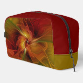 抽象芸術赤オレンジ色の茶色の緑のフラクタルアートフラワー ドップキット (右コーナー)