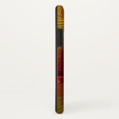 抽象芸術赤オレンジ色の茶色の緑のフラクタルアート名 Case-Mate iPhoneケース (裏面/右)