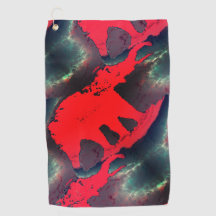 抽象芸術赤スケッチで非常に素朴な効果を持つ