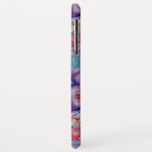 抽象芸術赤ピンクの青い星(宝石あり) Case-Mate iPhoneケース (裏面/左)