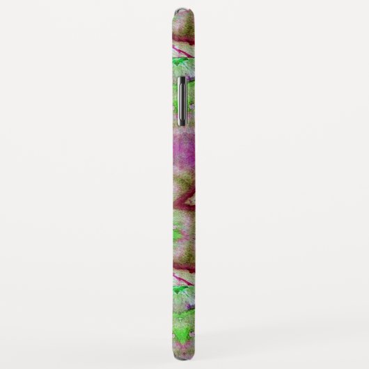 抽象芸術赤ピンクパープル明るい赤紫色星と宝石 Case-Mate iPhoneケース (裏面/右)