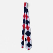 抽象芸術赤モダン黒メンズタイ ネクタイ (裏面)