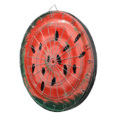 抽象芸術赤渦巻形のスイカ ダーツボード (正面右)