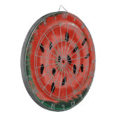 抽象芸術赤渦巻形のスイカ ダーツボード (正面左)