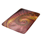 抽象芸術赤炎フラクタル バスマット (アングル)
