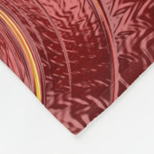 抽象芸術赤炎フラクタル フリースブランケット (角)