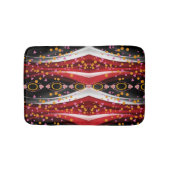 抽象芸術赤白シャワーマットバスルーム バスマット (正面)