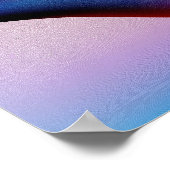 抽象芸術赤白青ポスター ポスター (角)