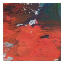 抽象芸術赤粉モダン