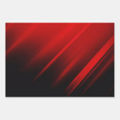 抽象芸術赤線 ラッピングペーパーシート (正面)