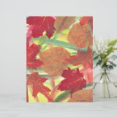 抽象芸術赤茶色紅葉スクラップブック紙 (スタンド正面)