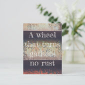 抽象芸術赤褐色の錆 ポストカード (スタンド正面)