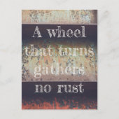 抽象芸術赤褐色の錆 ポストカード (正面)