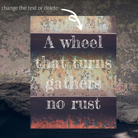 抽象芸術赤褐色の錆 ポストカード