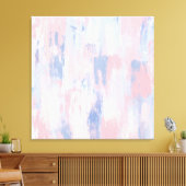 抽象芸術赤面とブルーストロ絵を描ック キャンバスプリント (インサイチュ (リビング))