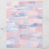 抽象芸術赤面とブルー絵を描ス・スクラップブック紙 (裏面)