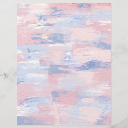 抽象芸術赤面とブルー絵を描ス・スクラップブック紙 (裏面)