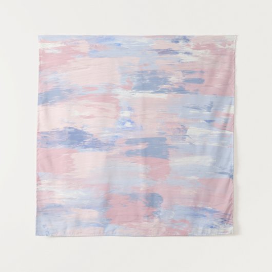 抽象芸術赤面と青絵を描線 タペストリー (正面(横))