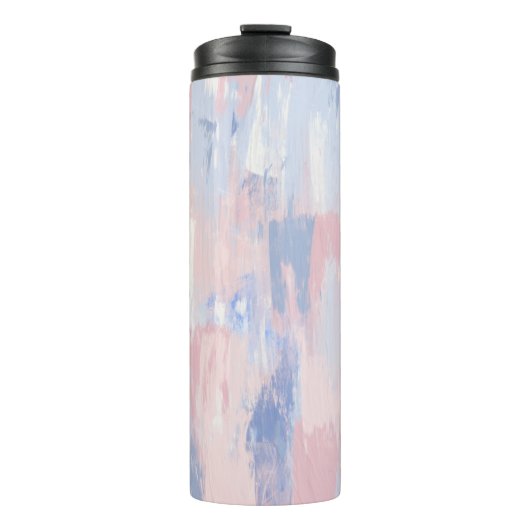 抽象芸術赤面と青絵を描線 タンブラー (正面)