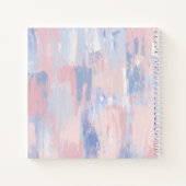 抽象芸術赤面と青絵を描線 ノートブック (裏面)