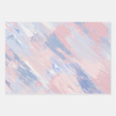 抽象芸術赤面と青絵を描線 ラッピングペーパーシート (正面3)