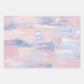 抽象芸術赤面と青絵を描線 ラッピングペーパーシート (正面2)