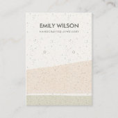 抽象芸術赤面セラミック波イヤリングディスプレイロゴ 名刺 (正面)