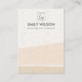 抽象芸術赤面セラミック波イヤリングディスプレイロゴ 名刺 (正面)