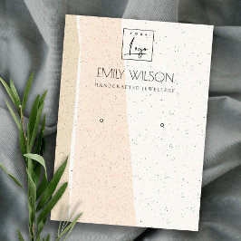 抽象芸術赤面セラミック波イヤリングディスプレイロゴ 名刺